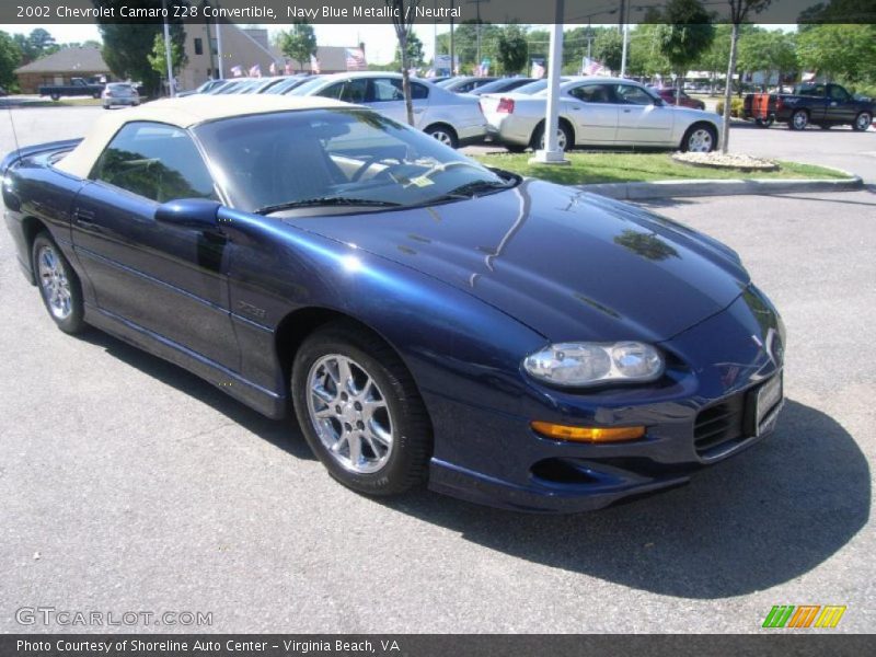 Navy Blue Metallic / Neutral 2002 Chevrolet Camaro Z28 Convertible