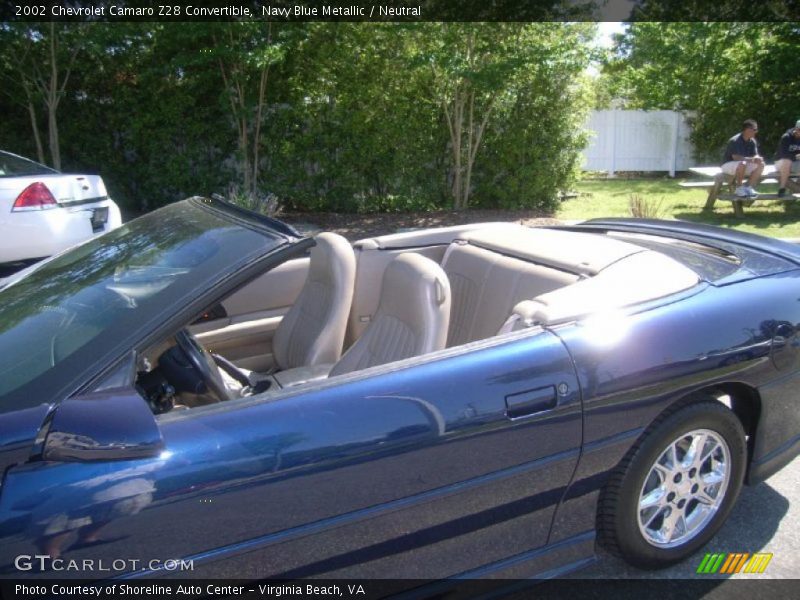 Navy Blue Metallic / Neutral 2002 Chevrolet Camaro Z28 Convertible
