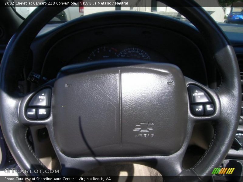 Navy Blue Metallic / Neutral 2002 Chevrolet Camaro Z28 Convertible