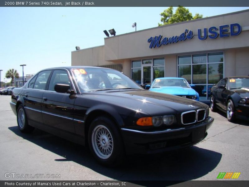 Jet Black / Black 2000 BMW 7 Series 740i Sedan