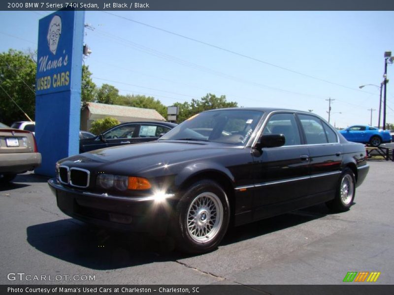 Jet Black / Black 2000 BMW 7 Series 740i Sedan