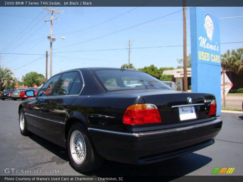 Jet Black / Black 2000 BMW 7 Series 740i Sedan
