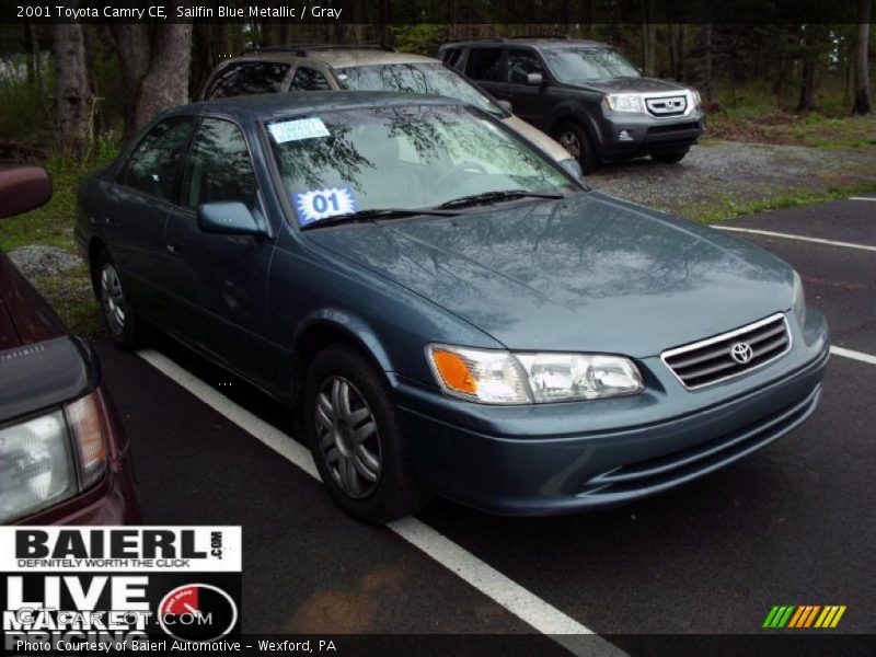 Sailfin Blue Metallic / Gray 2001 Toyota Camry CE