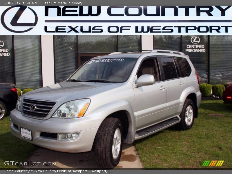 Titanium Metallic / Ivory 2007 Lexus GX 470