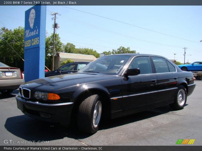 Jet Black / Black 2000 BMW 7 Series 740i Sedan