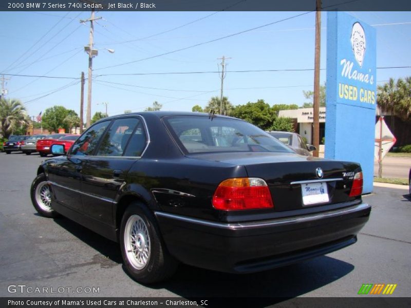 Jet Black / Black 2000 BMW 7 Series 740i Sedan