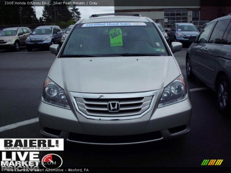 Silver Pearl Metallic / Gray 2008 Honda Odyssey EX-L