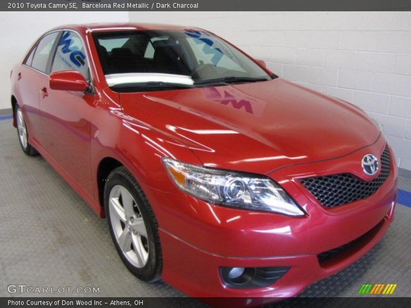 Barcelona Red Metallic / Dark Charcoal 2010 Toyota Camry SE