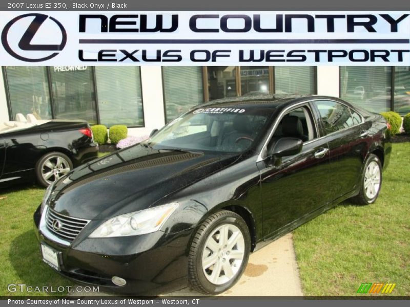 Black Onyx / Black 2007 Lexus ES 350