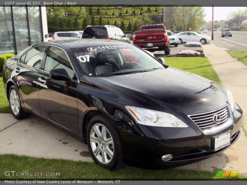 Black Onyx / Black 2007 Lexus ES 350