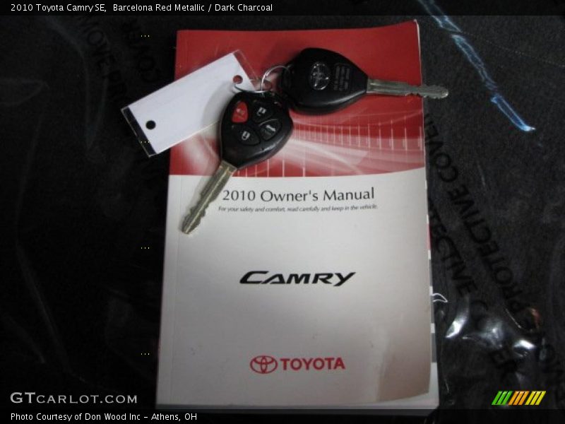 Barcelona Red Metallic / Dark Charcoal 2010 Toyota Camry SE