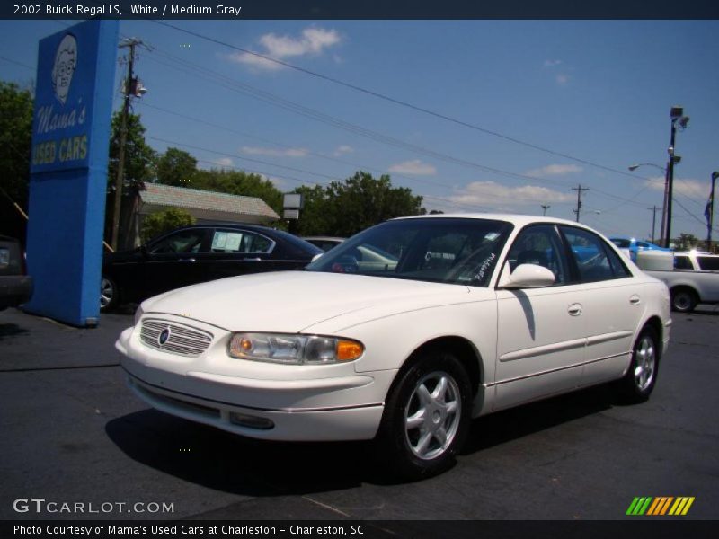 White / Medium Gray 2002 Buick Regal LS