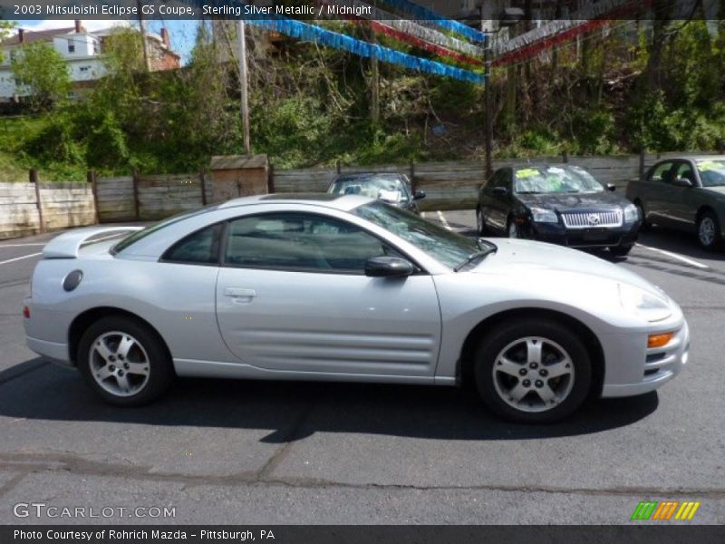 Sterling Silver Metallic / Midnight 2003 Mitsubishi Eclipse GS Coupe