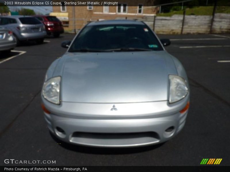 Sterling Silver Metallic / Midnight 2003 Mitsubishi Eclipse GS Coupe