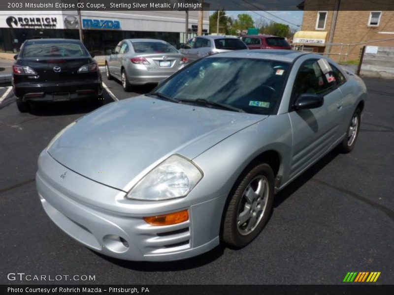 Sterling Silver Metallic / Midnight 2003 Mitsubishi Eclipse GS Coupe