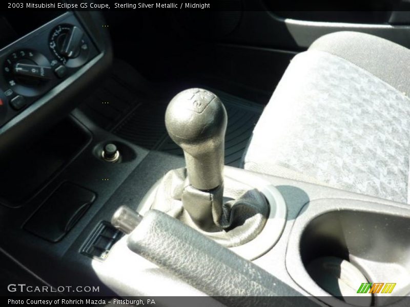 Sterling Silver Metallic / Midnight 2003 Mitsubishi Eclipse GS Coupe