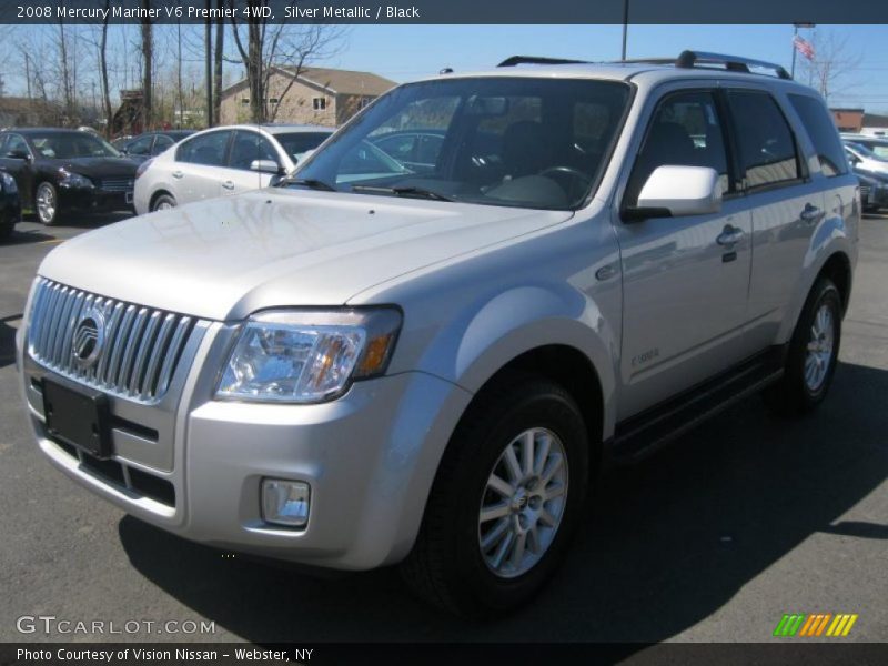 Silver Metallic / Black 2008 Mercury Mariner V6 Premier 4WD