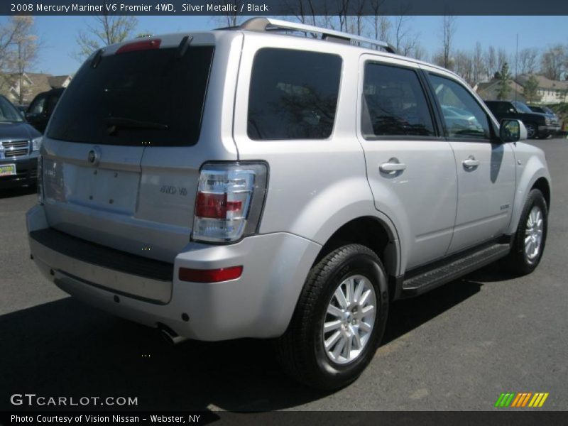Silver Metallic / Black 2008 Mercury Mariner V6 Premier 4WD