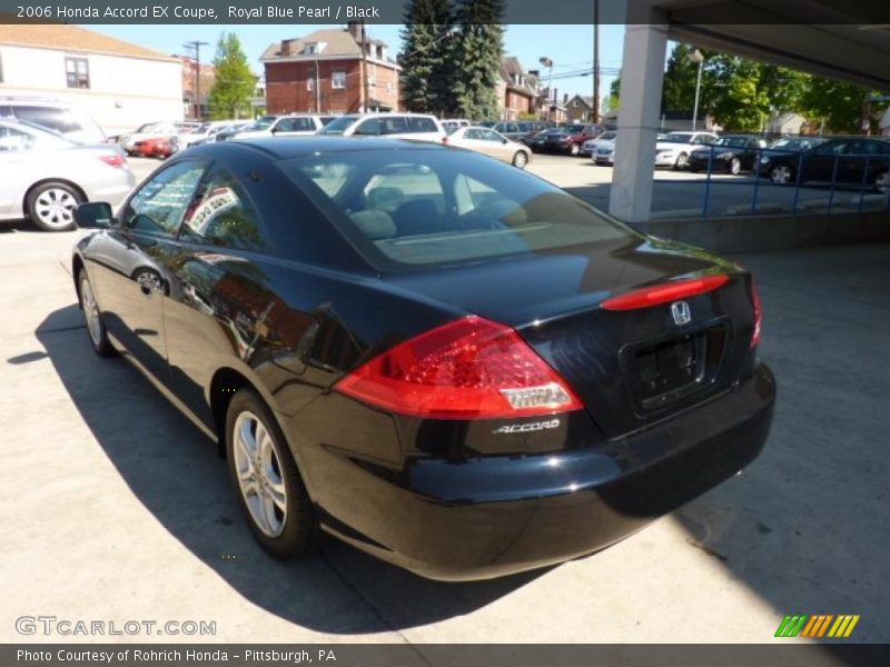 Royal Blue Pearl / Black 2006 Honda Accord EX Coupe