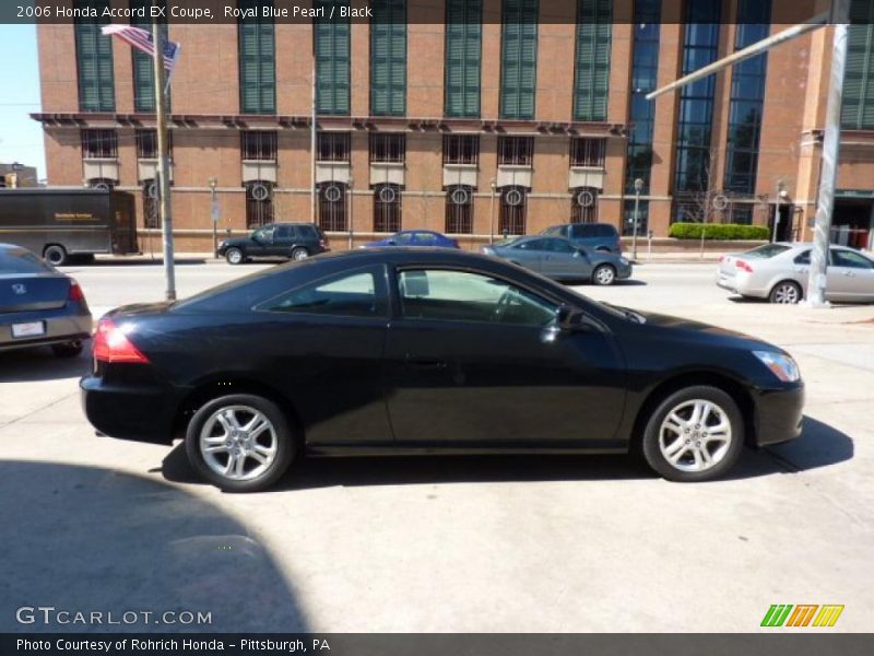 Royal Blue Pearl / Black 2006 Honda Accord EX Coupe