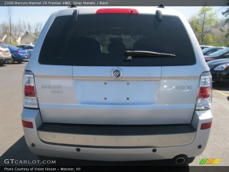 Silver Metallic / Black 2008 Mercury Mariner V6 Premier 4WD