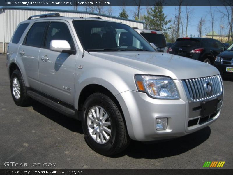 Silver Metallic / Black 2008 Mercury Mariner V6 Premier 4WD