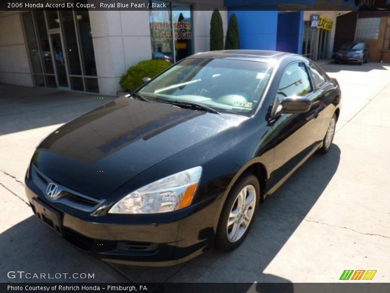 Royal Blue Pearl / Black 2006 Honda Accord EX Coupe