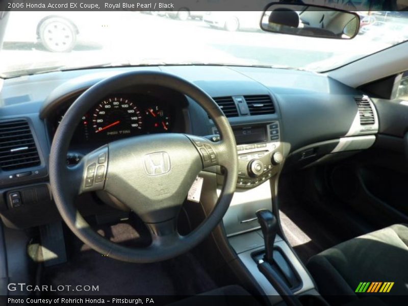 Royal Blue Pearl / Black 2006 Honda Accord EX Coupe