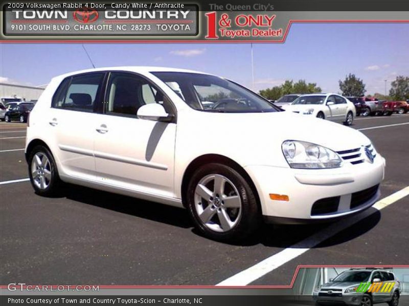 Candy White / Anthracite 2009 Volkswagen Rabbit 4 Door