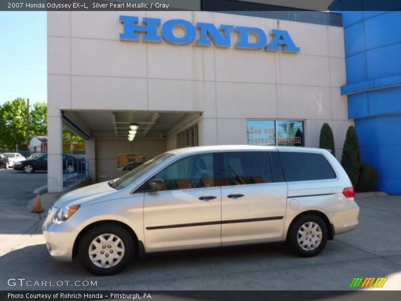 Silver Pearl Metallic / Gray 2007 Honda Odyssey EX-L