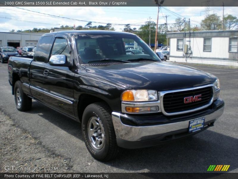 Black Onyx / Graphite 2000 GMC Sierra 1500 SLE Extended Cab 4x4