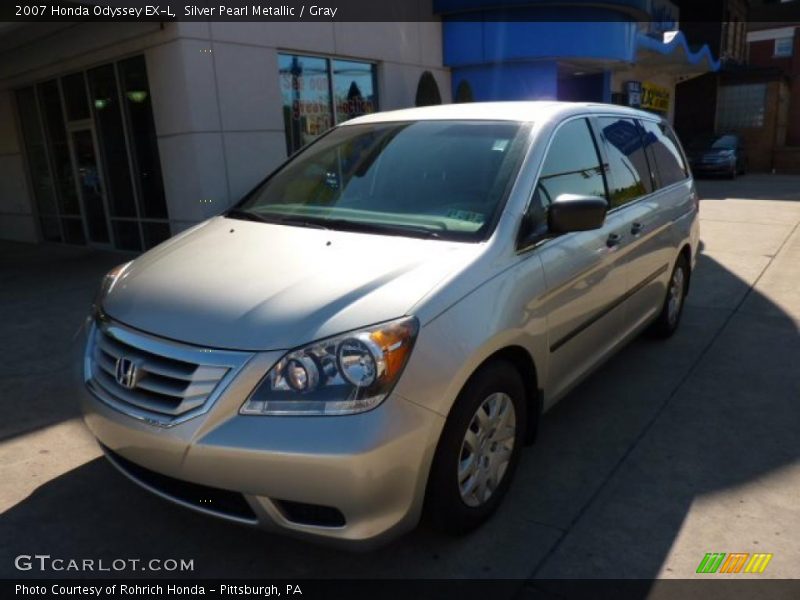 Silver Pearl Metallic / Gray 2007 Honda Odyssey EX-L