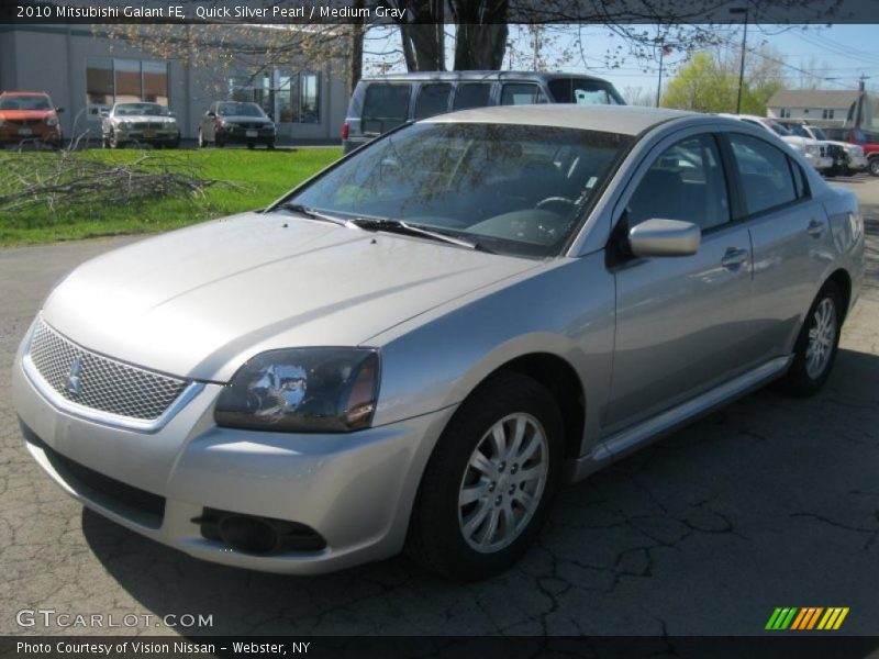 Quick Silver Pearl / Medium Gray 2010 Mitsubishi Galant FE