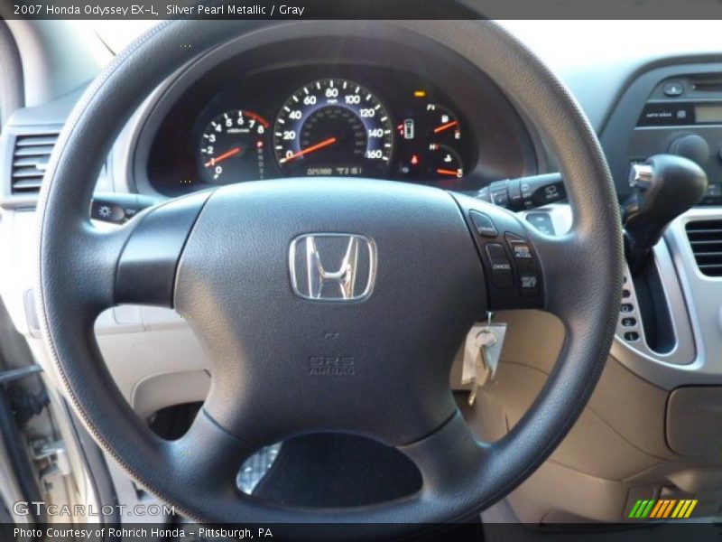 Silver Pearl Metallic / Gray 2007 Honda Odyssey EX-L