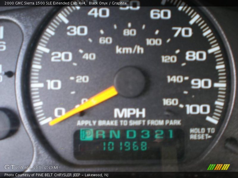 Black Onyx / Graphite 2000 GMC Sierra 1500 SLE Extended Cab 4x4