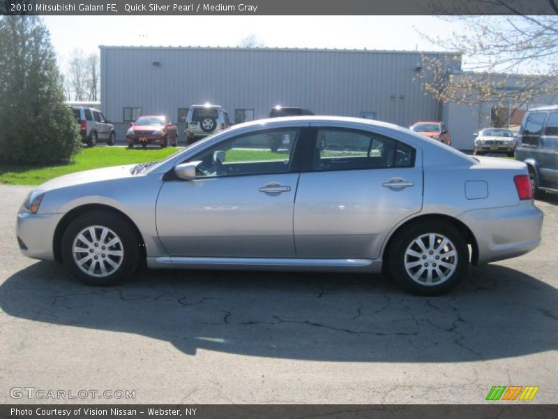 Quick Silver Pearl / Medium Gray 2010 Mitsubishi Galant FE