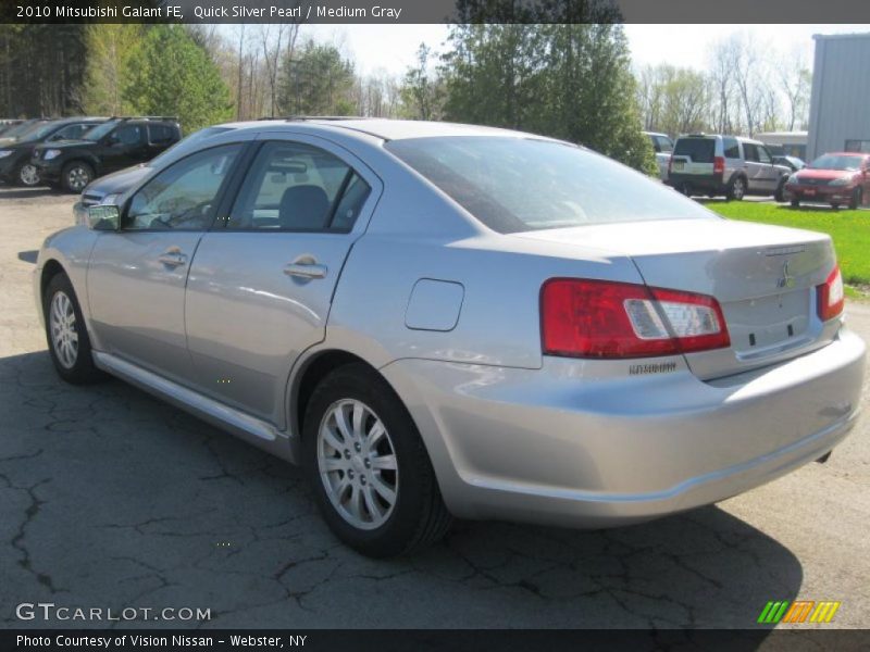 Quick Silver Pearl / Medium Gray 2010 Mitsubishi Galant FE