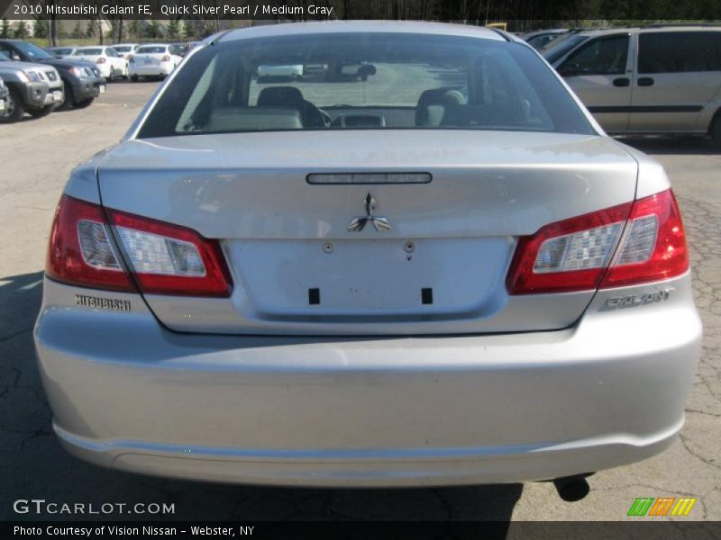 Quick Silver Pearl / Medium Gray 2010 Mitsubishi Galant FE