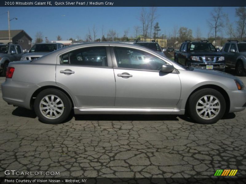 Quick Silver Pearl / Medium Gray 2010 Mitsubishi Galant FE