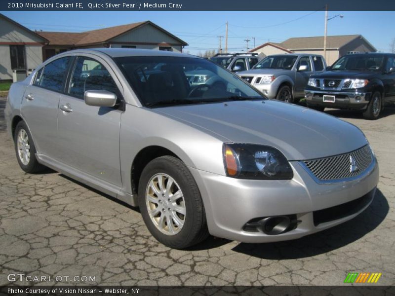 Quick Silver Pearl / Medium Gray 2010 Mitsubishi Galant FE