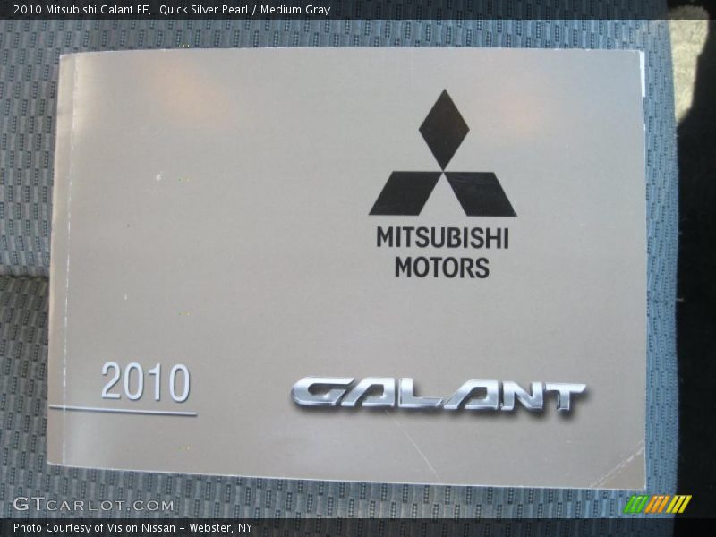 Quick Silver Pearl / Medium Gray 2010 Mitsubishi Galant FE
