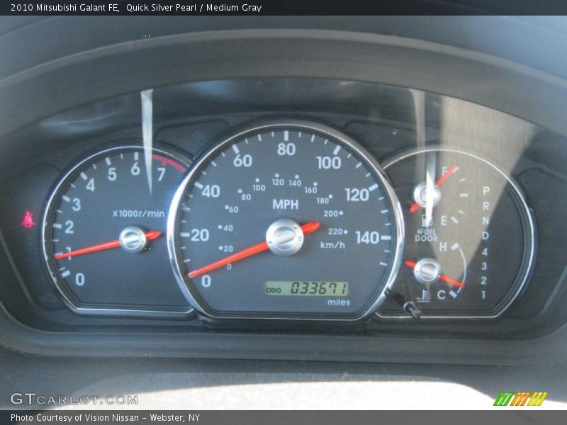 Quick Silver Pearl / Medium Gray 2010 Mitsubishi Galant FE