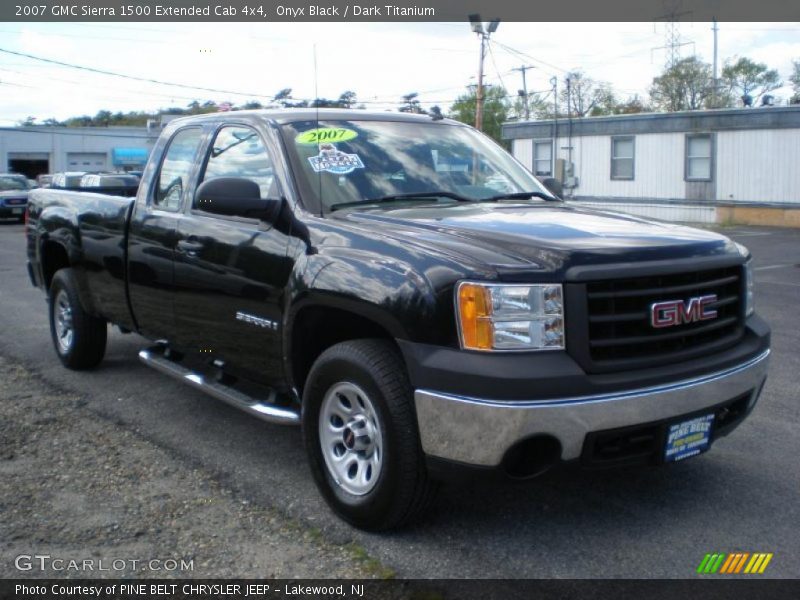 Onyx Black / Dark Titanium 2007 GMC Sierra 1500 Extended Cab 4x4