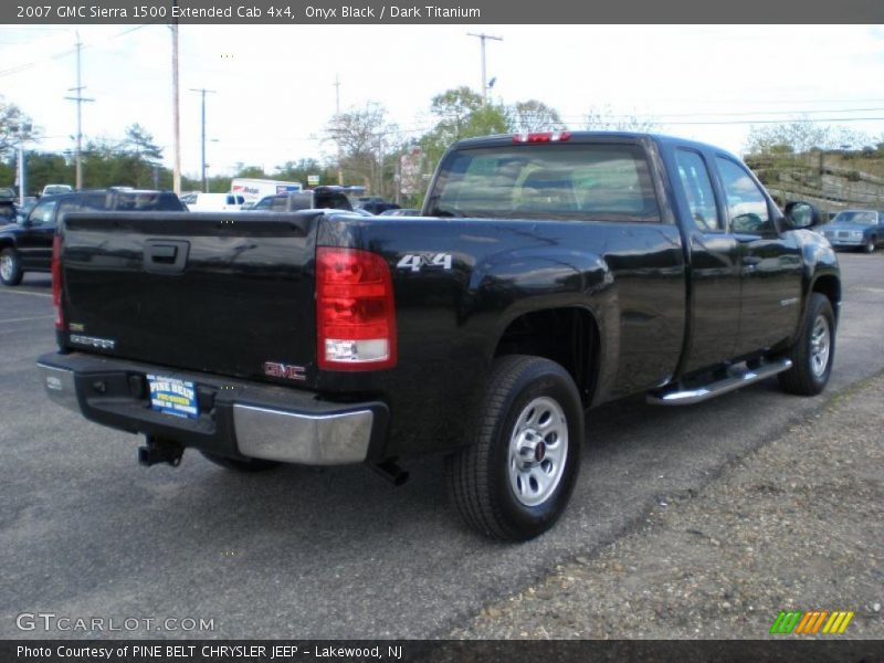 Onyx Black / Dark Titanium 2007 GMC Sierra 1500 Extended Cab 4x4