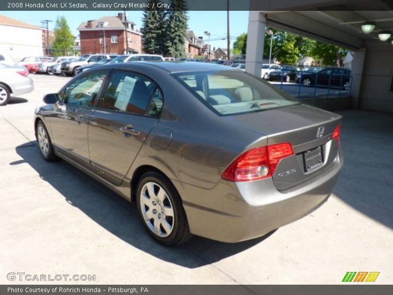 Galaxy Gray Metallic / Gray 2008 Honda Civic LX Sedan
