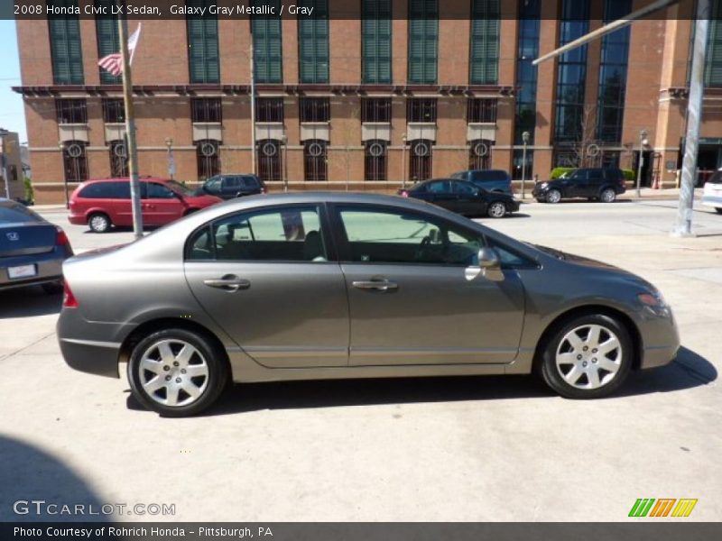 Galaxy Gray Metallic / Gray 2008 Honda Civic LX Sedan