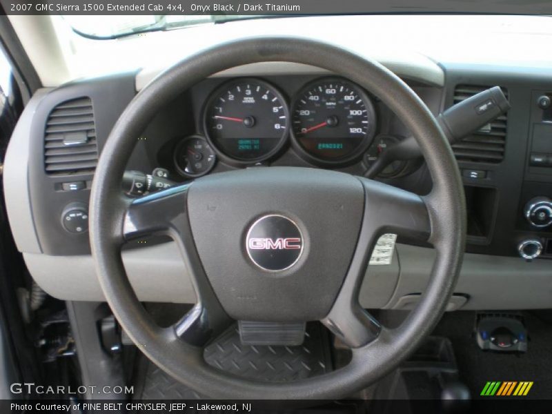 Onyx Black / Dark Titanium 2007 GMC Sierra 1500 Extended Cab 4x4