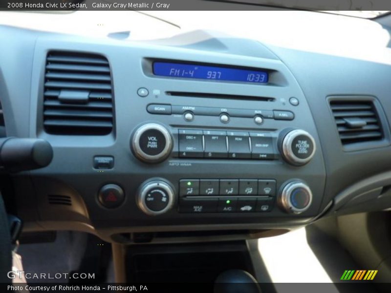 Galaxy Gray Metallic / Gray 2008 Honda Civic LX Sedan