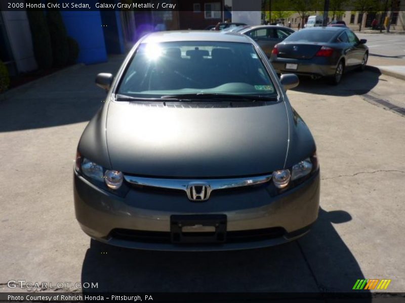 Galaxy Gray Metallic / Gray 2008 Honda Civic LX Sedan