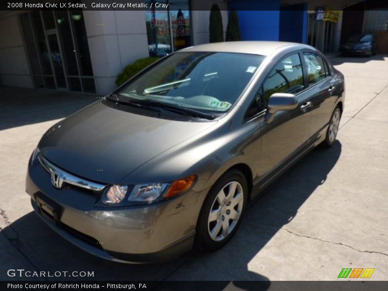 Galaxy Gray Metallic / Gray 2008 Honda Civic LX Sedan